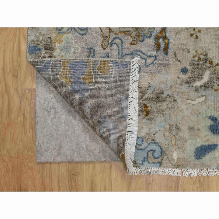 2'0" x 3'1" New Hand Knotted Ivory Wool Rectangle Oriental Rug - MOA10291465