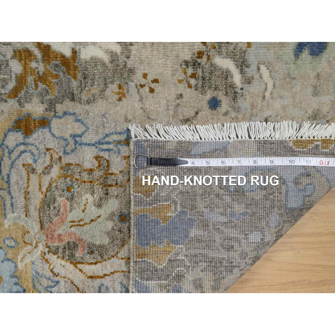 2'0" x 3'1" New Hand Knotted Ivory Wool Rectangle Oriental Rug - MOA10291465