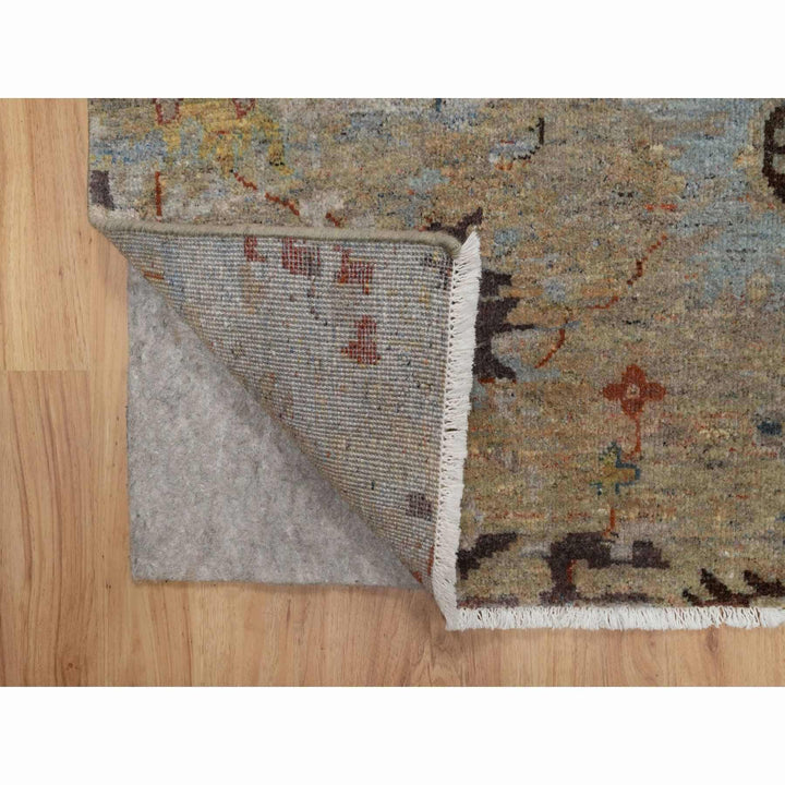 2'1" x 3'1" New Hand Knotted Brown Wool Rectangle Oriental Rug - MOA10291466
