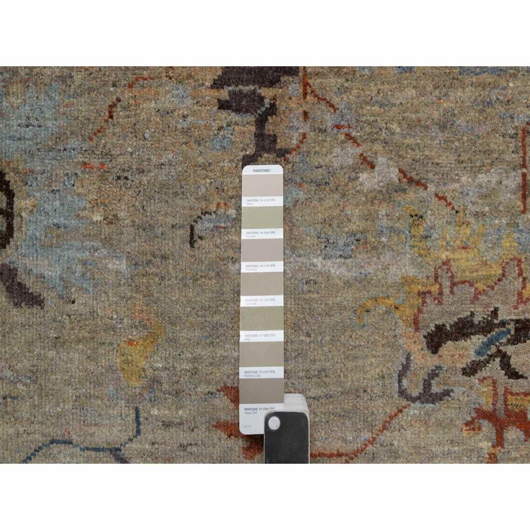 2'1" x 3'1" New Hand Knotted Brown Wool Rectangle Oriental Rug - MOA10291466