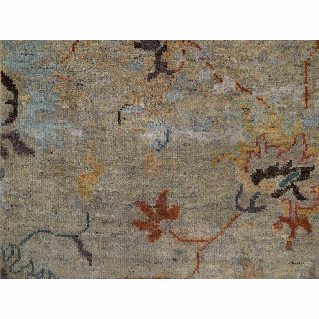 2'1" x 3'1" New Hand Knotted Brown Wool Rectangle Oriental Rug - MOA10291466
