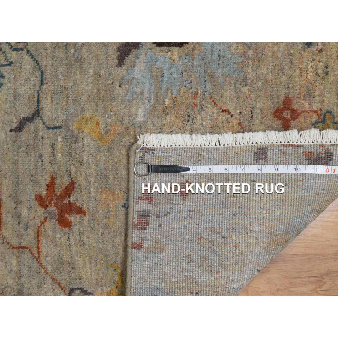2'1" x 3'1" New Hand Knotted Brown Wool Rectangle Oriental Rug - MOA10291466