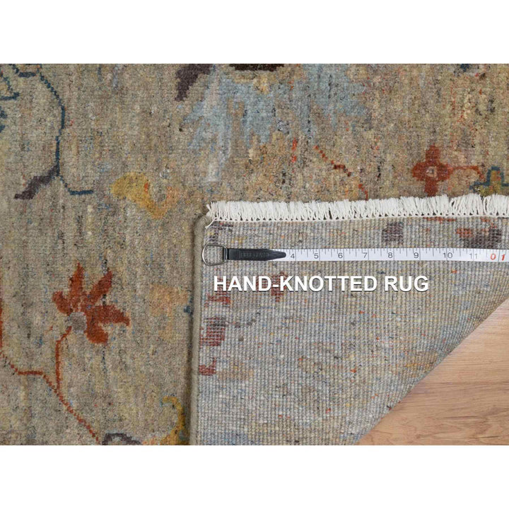 2'1" x 3'1" New Hand Knotted Brown Wool Rectangle Oriental Rug - MOA10291466