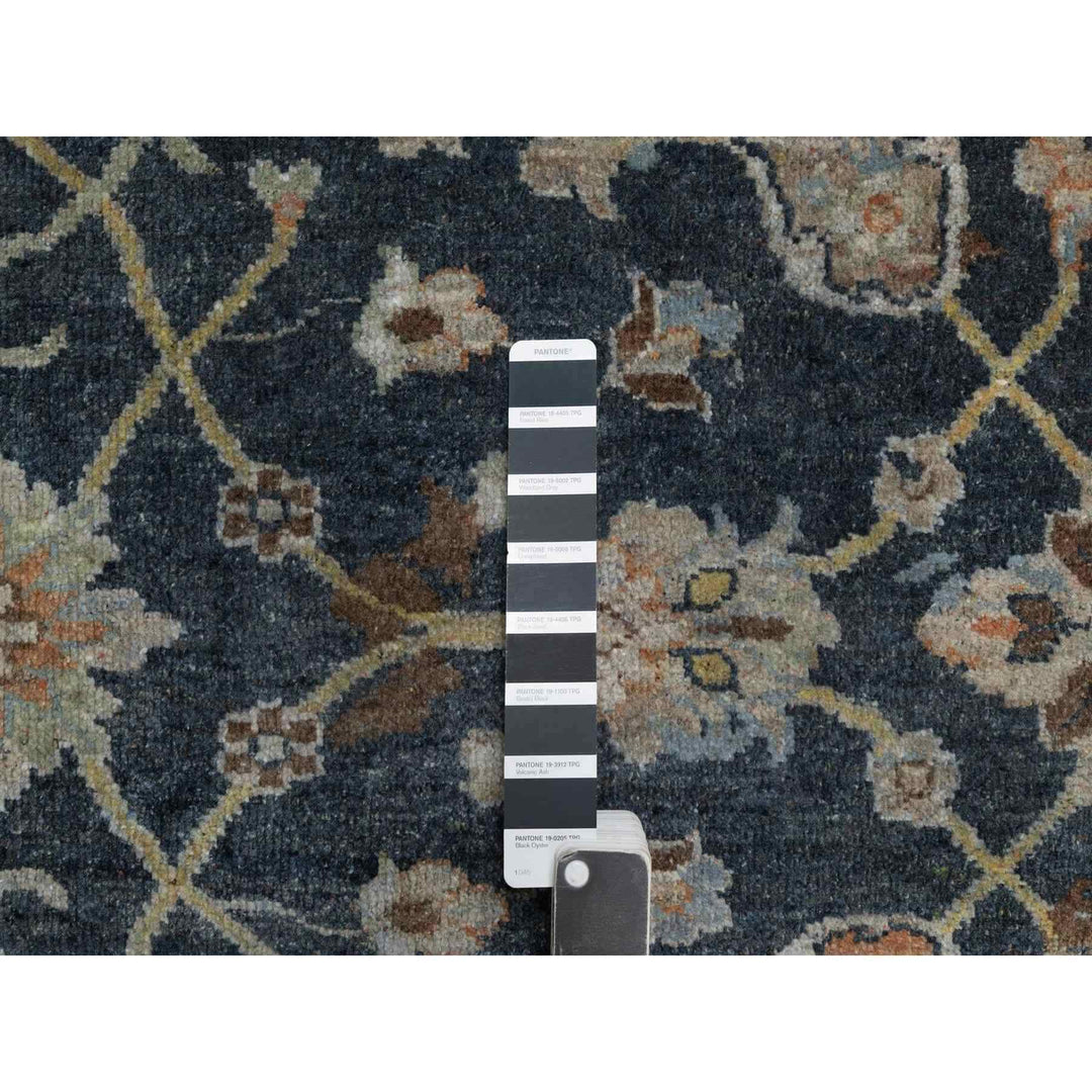 2'0" x 3'0" New Hand Knotted Blue Wool Rectangle Oriental Rug - MOA10291468