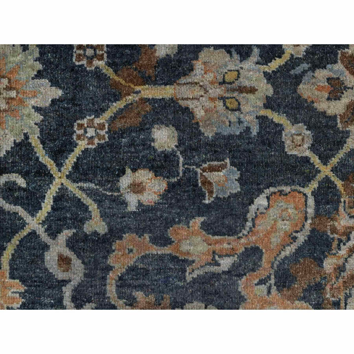 2'0" x 3'0" New Hand Knotted Blue Wool Rectangle Oriental Rug - MOA10291468