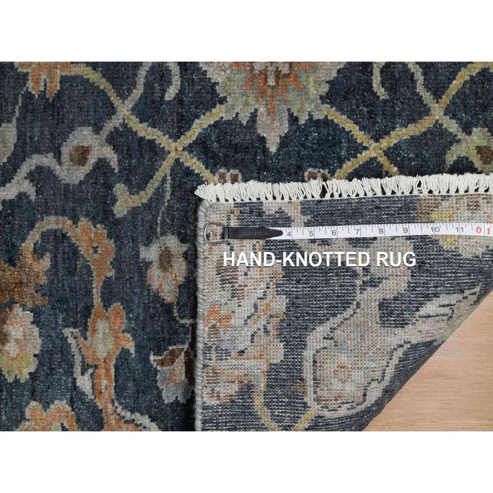 2'0" x 3'0" New Hand Knotted Blue Wool Rectangle Oriental Rug - MOA10291468