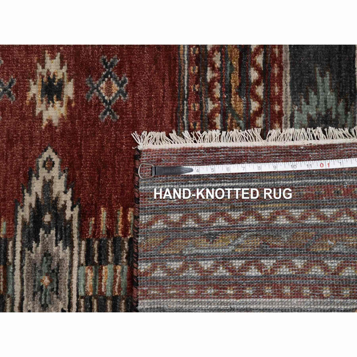 2'7" x 7'10" New Hand Knotted Red Wool Runner Oriental Rug - MOA10291470