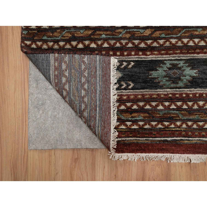 2'7" x 12'0" New Hand Knotted Red Wool Runner Oriental Rug - MOA10291471