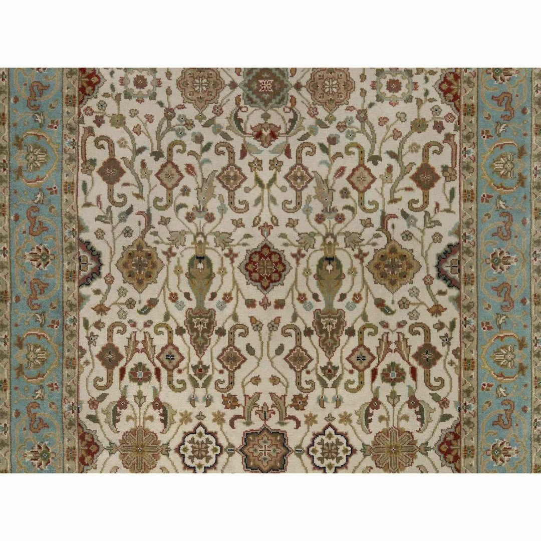 3'0" x 15'6" New Hand Knotted Ivory Wool Runner Oriental Rug - MOA10291474