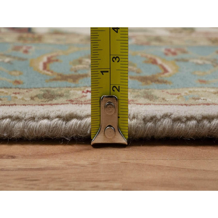 3'0" x 15'6" New Hand Knotted Ivory Wool Runner Oriental Rug - MOA10291474