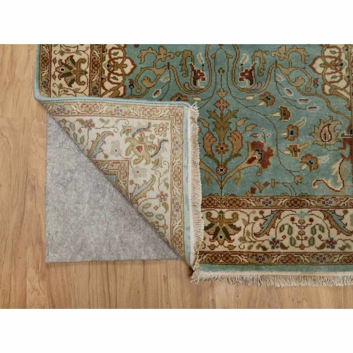 2'9" x 19'8" New Hand Knotted Blue Wool Runner Oriental Rug - MOA10291477