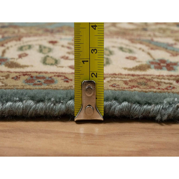2'9" x 19'8" New Hand Knotted Blue Wool Runner Oriental Rug - MOA10291477