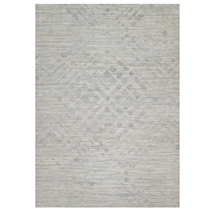 10'0" x 14'3" New Hand Knotted Ivory Wool Rectangle Oriental Rug - MOA10291478