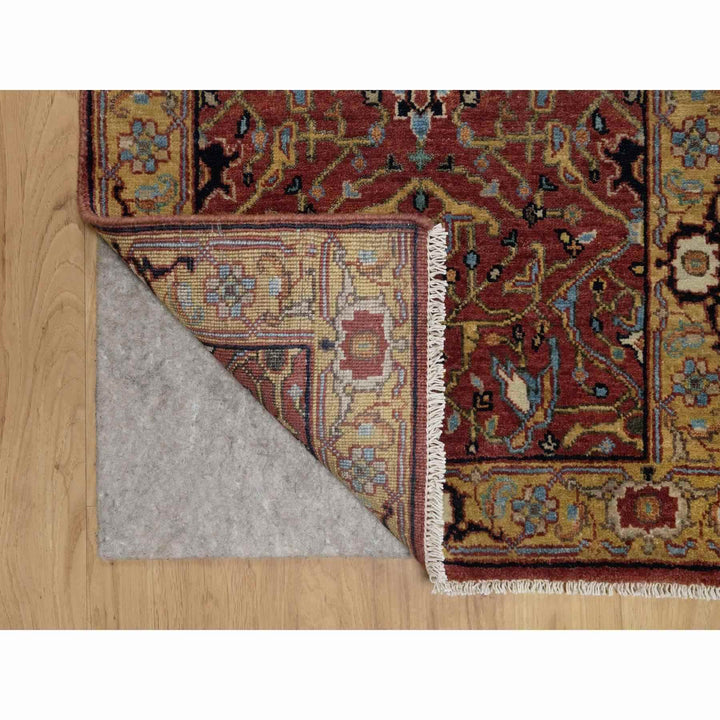 2'1" x 3'3" New Hand Knotted Red Wool Rectangle Oriental Rug - MOA10291484
