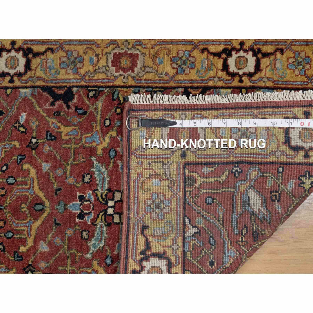 2'1" x 3'3" New Hand Knotted Red Wool Rectangle Oriental Rug - MOA10291484