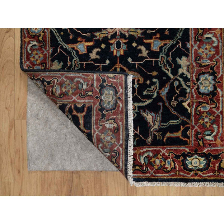2'0" x 3'2" New Hand Knotted Blue Wool Rectangle Oriental Rug - MOA10291485