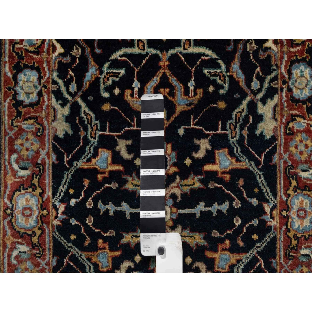 2'0" x 3'2" New Hand Knotted Blue Wool Rectangle Oriental Rug - MOA10291485