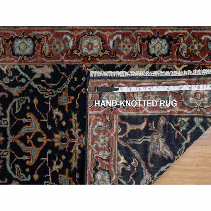 2'0" x 3'2" New Hand Knotted Blue Wool Rectangle Oriental Rug - MOA10291485