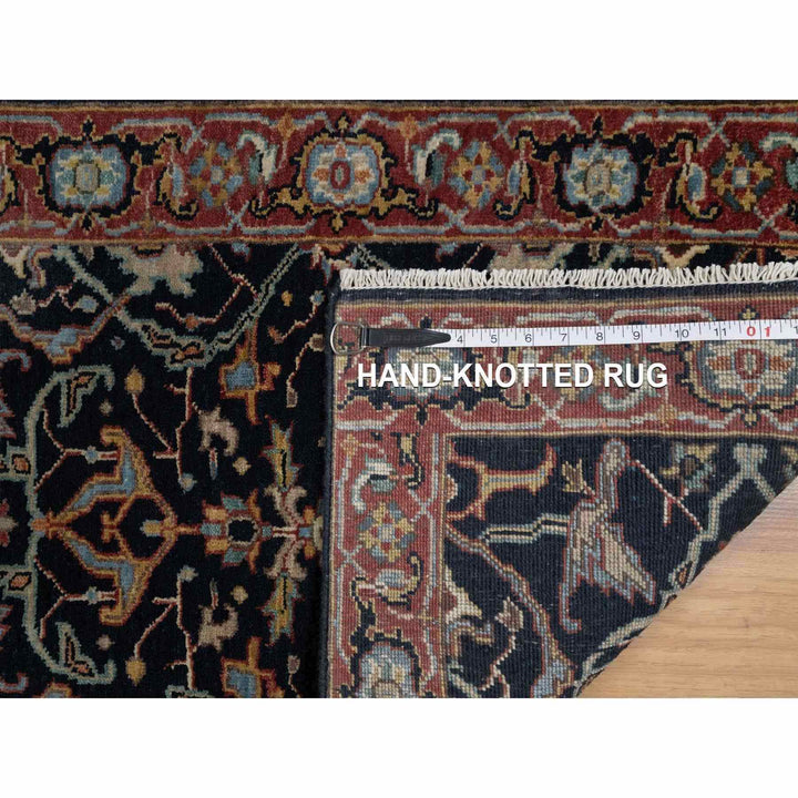 2'0" x 3'2" New Hand Knotted Blue Wool Rectangle Oriental Rug - MOA10291486