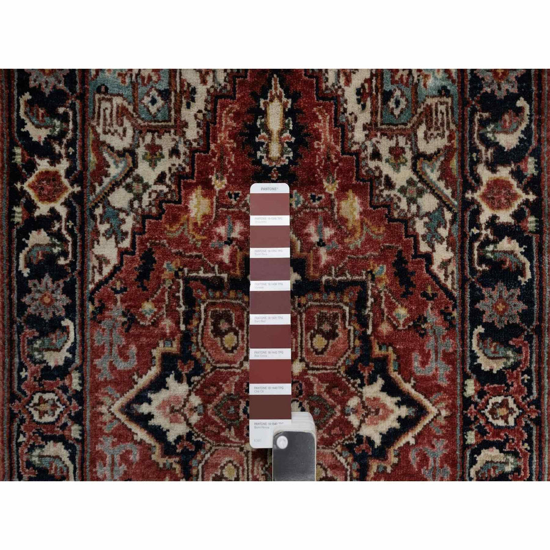 2'0" x 3'2" New Hand Knotted Red Wool Rectangle Oriental Rug - MOA10291487