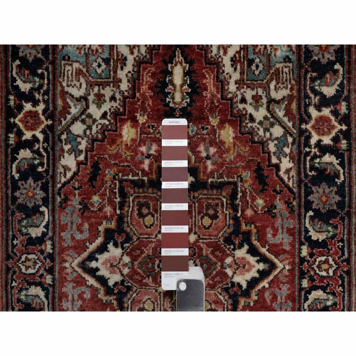 2'0" x 3'2" New Hand Knotted Red Wool Rectangle Oriental Rug - MOA10291487