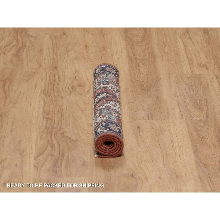 2'0" x 3'2" New Hand Knotted Red Wool Rectangle Oriental Rug - MOA10291487