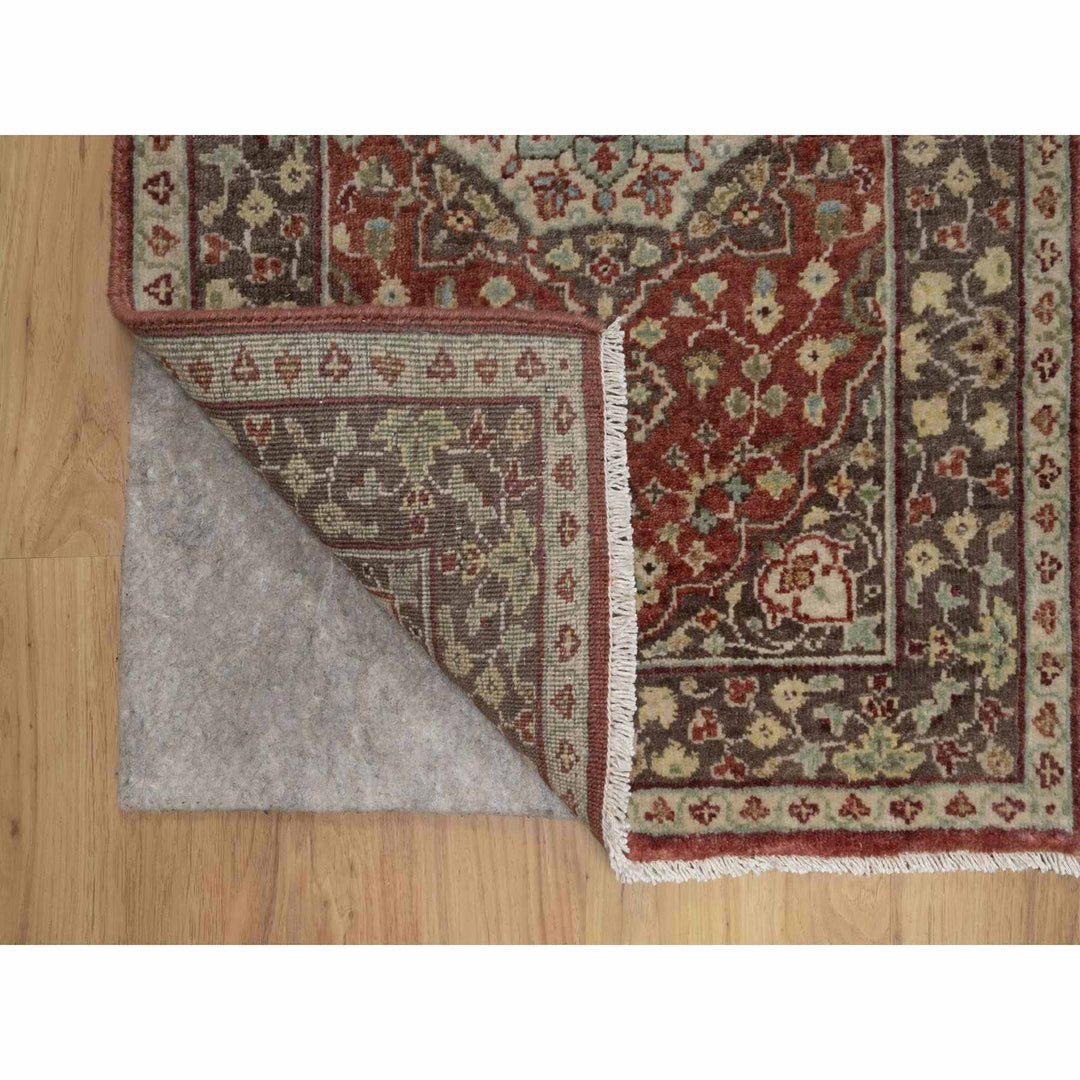 2'1" x 3'1" New Hand Knotted Red Wool Rectangle Oriental Rug - MOA10291490