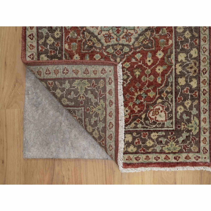 2'1" x 3'1" New Hand Knotted Red Wool Rectangle Oriental Rug - MOA10291490