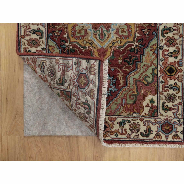 2'1" x 3'0" New Hand Knotted Red Wool Rectangle Oriental Rug - MOA10291493