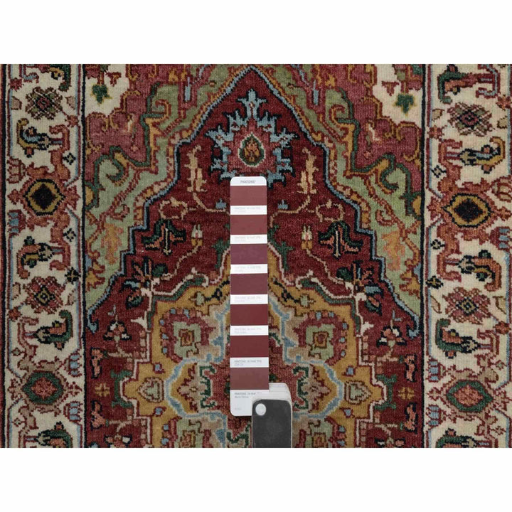 2'1" x 3'0" New Hand Knotted Red Wool Rectangle Oriental Rug - MOA10291493