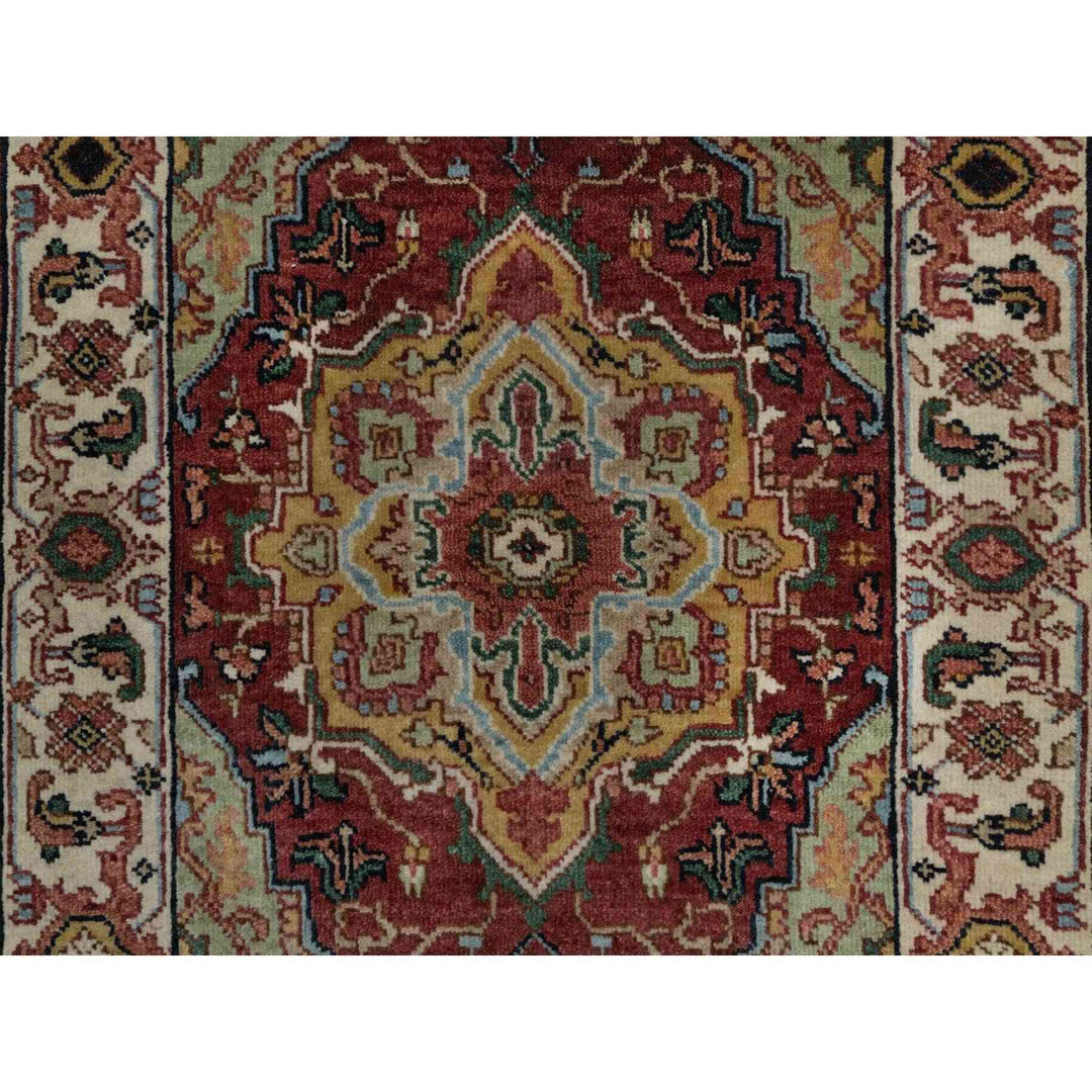 2'1" x 3'0" New Hand Knotted Red Wool Rectangle Oriental Rug - MOA10291493