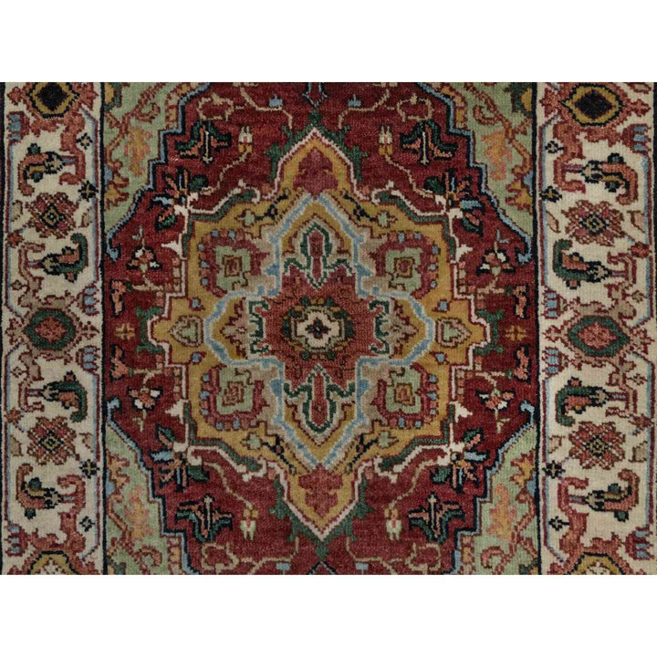 2'1" x 3'0" New Hand Knotted Red Wool Rectangle Oriental Rug - MOA10291493