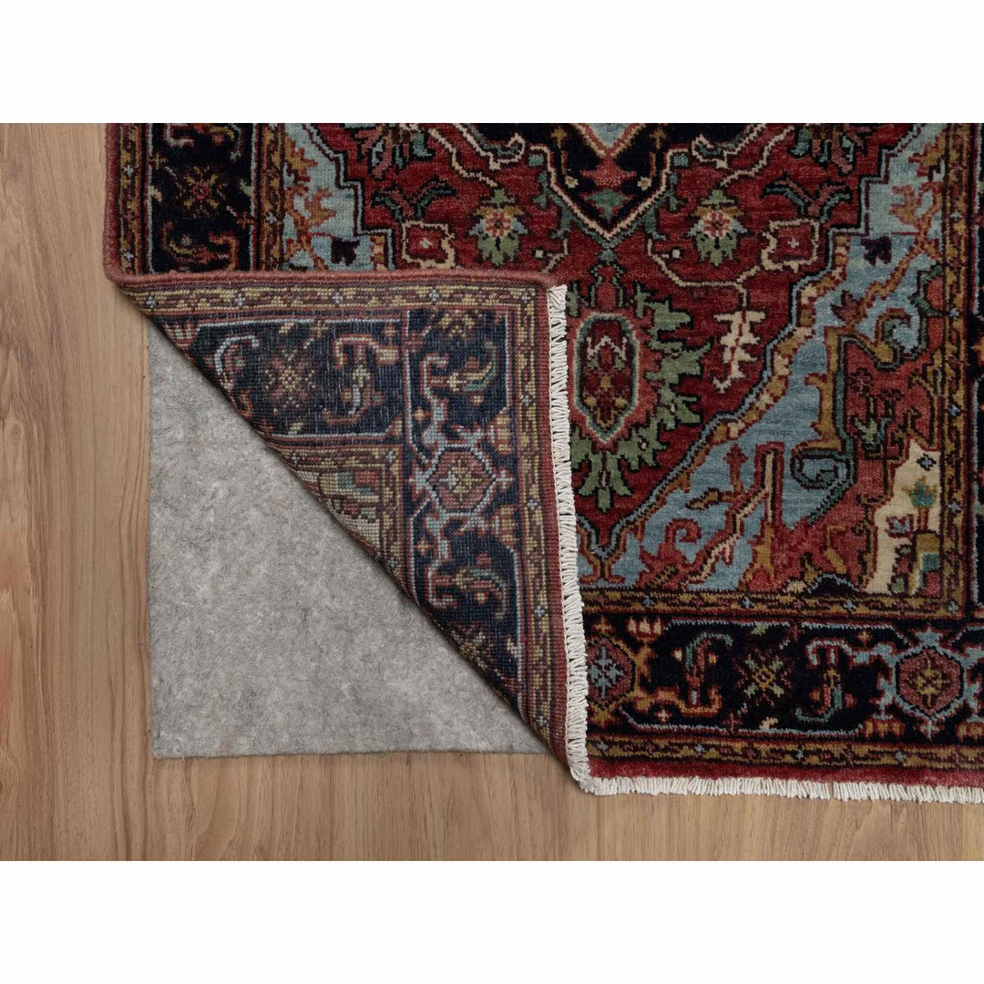 2'7" x 14'3" New Hand Knotted Red Wool Runner Oriental Rug - MOA10291495
