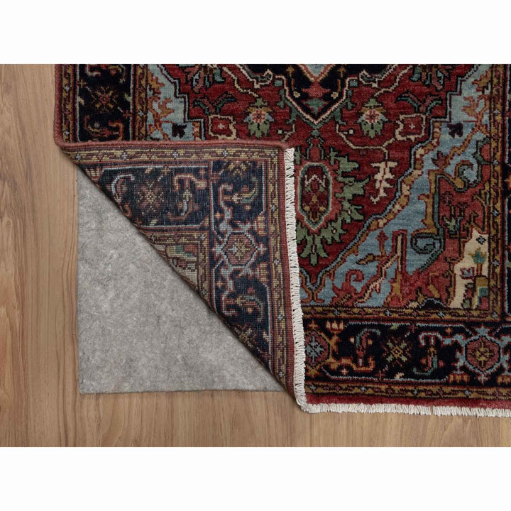 2'7" x 14'3" New Hand Knotted Red Wool Runner Oriental Rug - MOA10291495