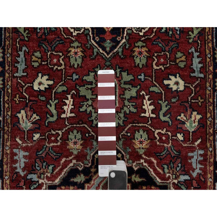 2'7" x 14'3" New Hand Knotted Red Wool Runner Oriental Rug - MOA10291495