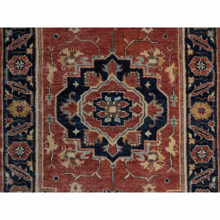 2'1" x 3'2" New Hand Knotted Red Wool Rectangle Oriental Rug - MOA10291496