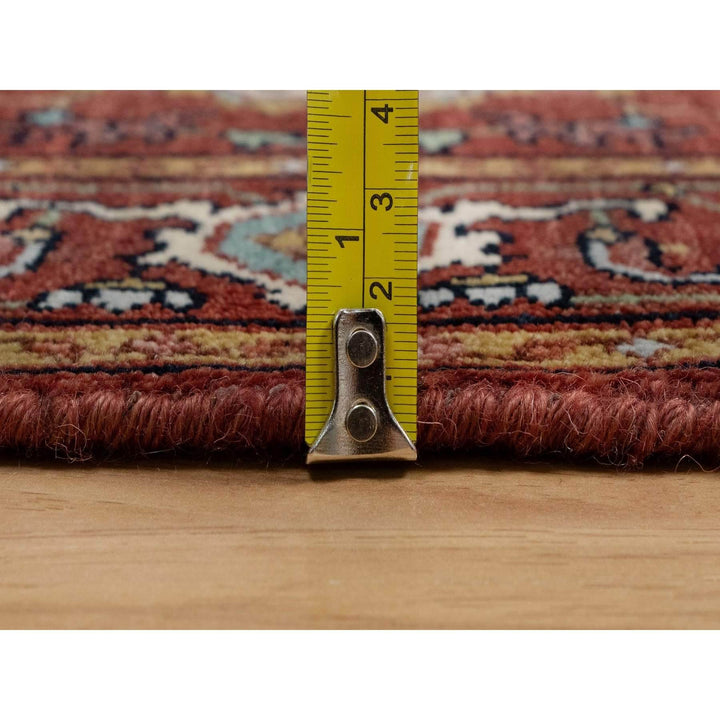3'0" x 5'0" New Hand Knotted Red Wool Rectangle Oriental Rug - MOA10291497
