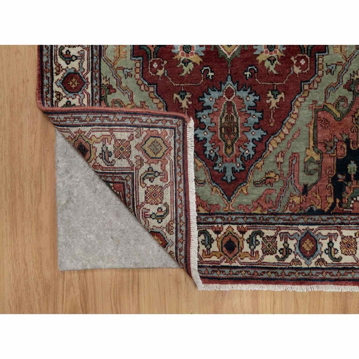 2'11" x 5'1" New Hand Knotted Red Wool Rectangle Oriental Rug - MOA10291498
