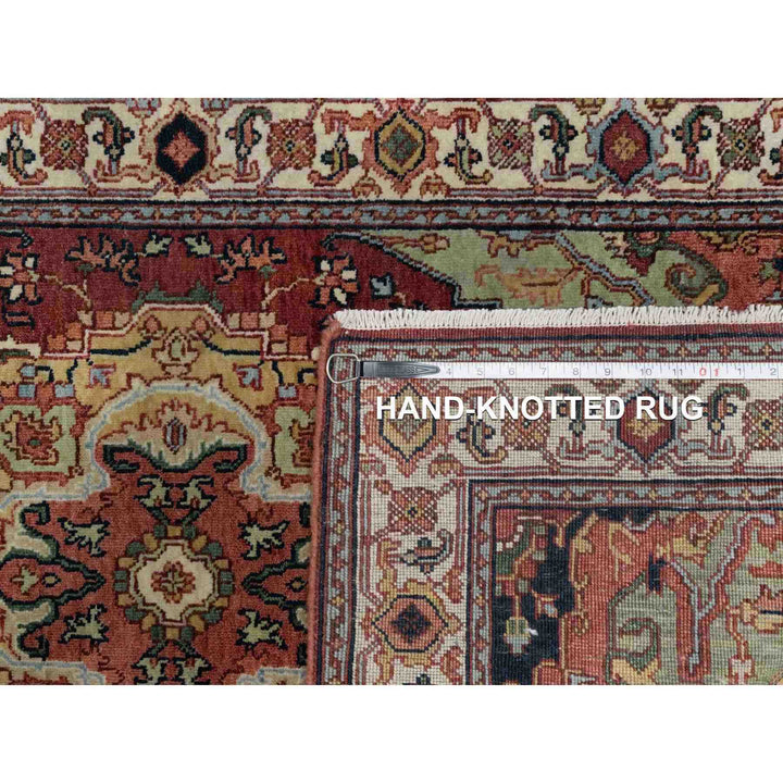 2'11" x 5'1" New Hand Knotted Red Wool Rectangle Oriental Rug - MOA10291498