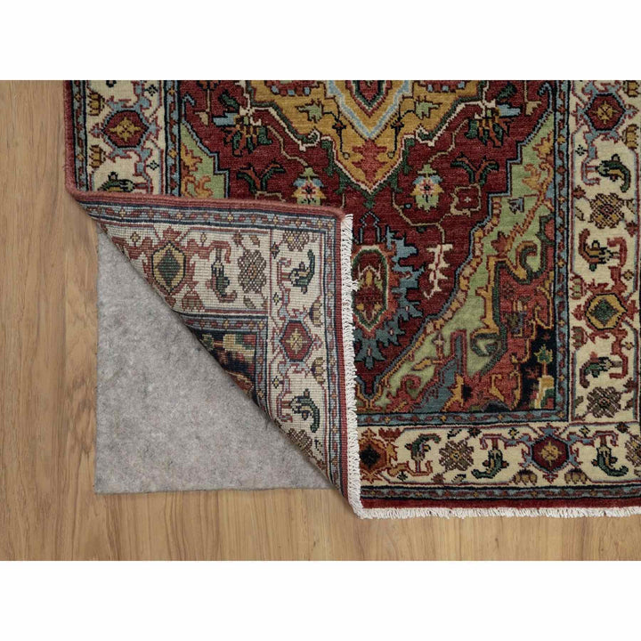 2'7" x 6'1" New Hand Knotted Red Wool Runner Oriental Rug - MOA10291499