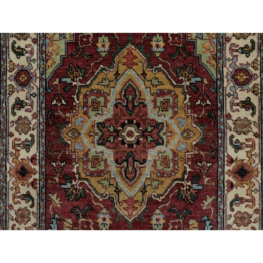 2'7" x 6'1" New Hand Knotted Red Wool Runner Oriental Rug - MOA10291499