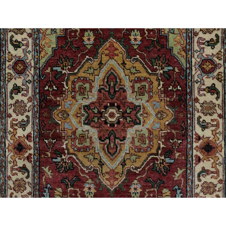 2'7" x 6'1" New Hand Knotted Red Wool Runner Oriental Rug - MOA10291499