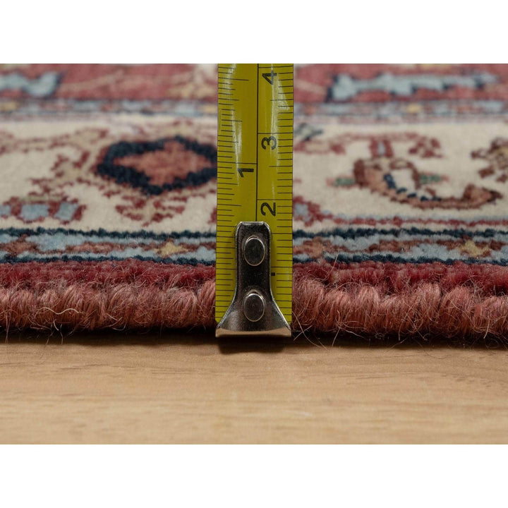 2'7" x 6'1" New Hand Knotted Red Wool Runner Oriental Rug - MOA10291499