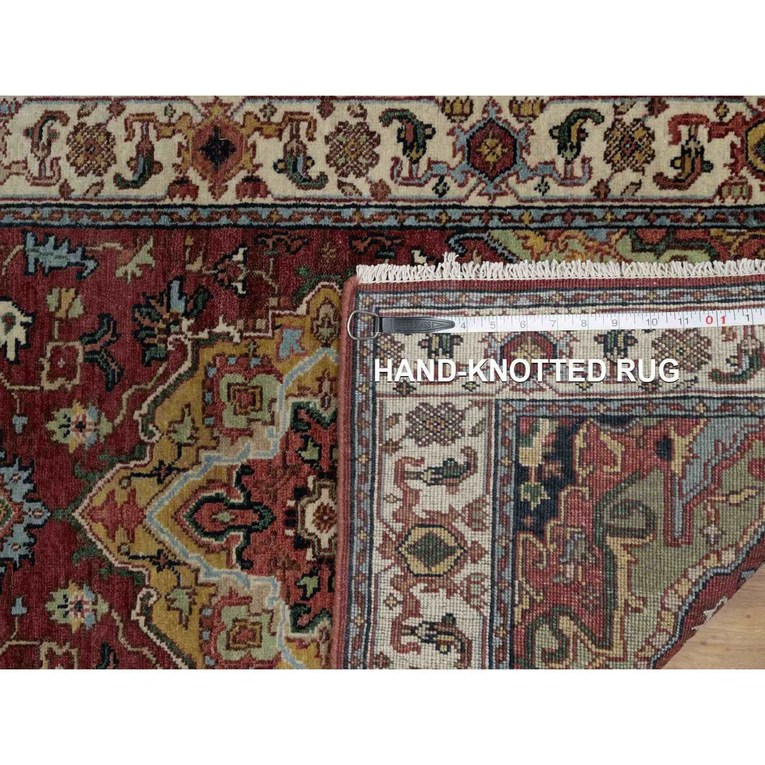 2'7" x 6'1" New Hand Knotted Red Wool Runner Oriental Rug - MOA10291499