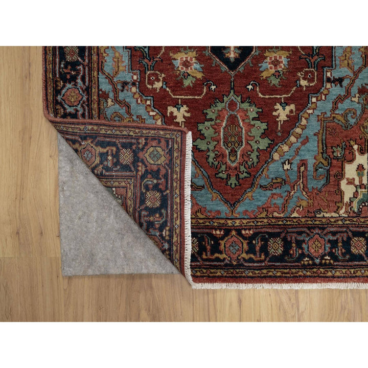 3'1" x 5'2" New Hand Knotted Red Wool Rectangle Oriental Rug - MOA10291500