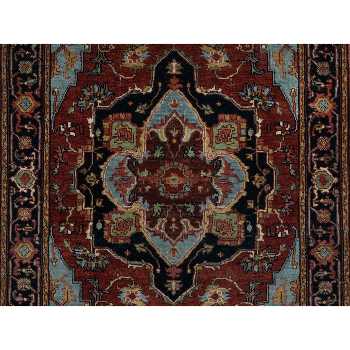 3'1" x 5'2" New Hand Knotted Red Wool Rectangle Oriental Rug - MOA10291500