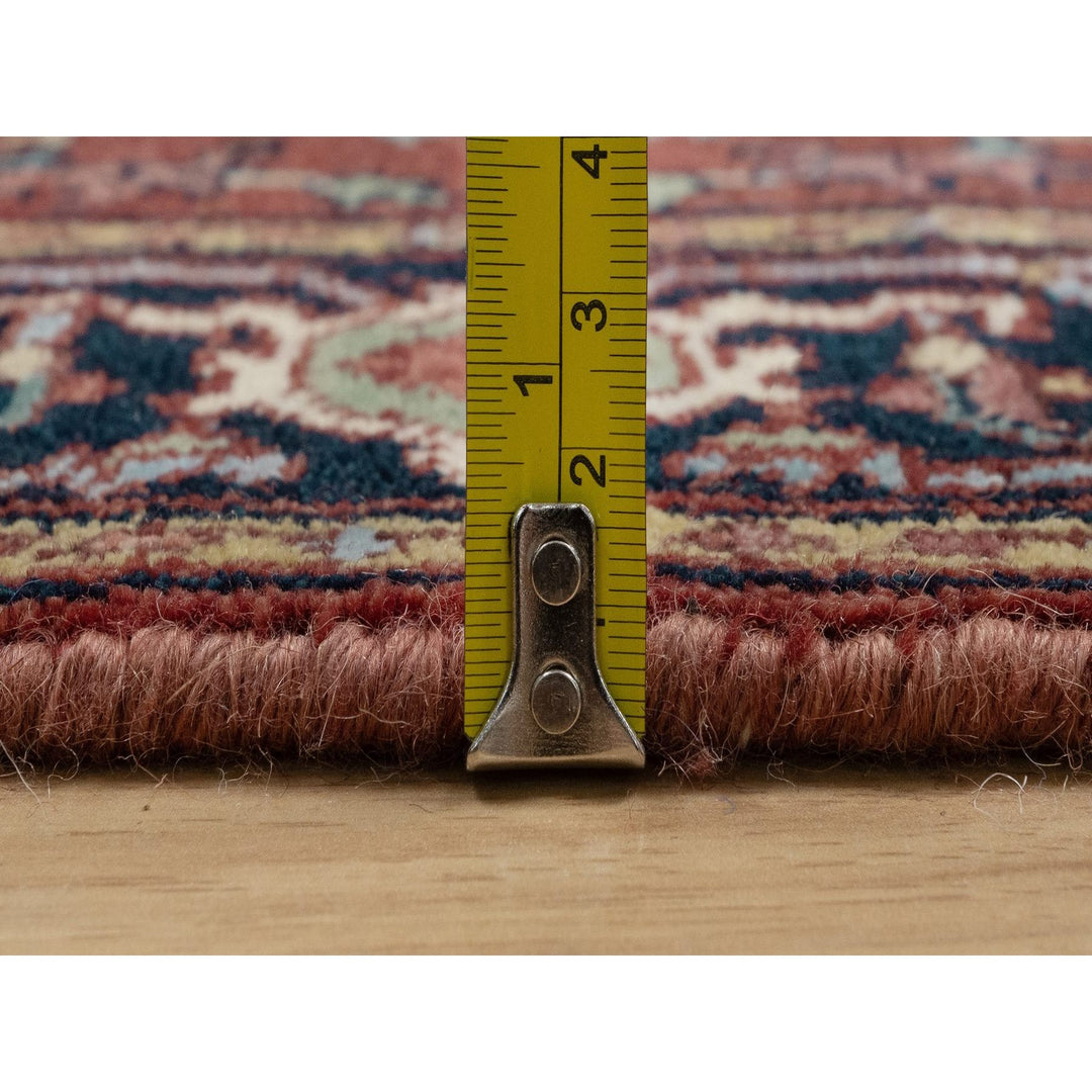 3'1" x 5'2" New Hand Knotted Red Wool Rectangle Oriental Rug - MOA10291500