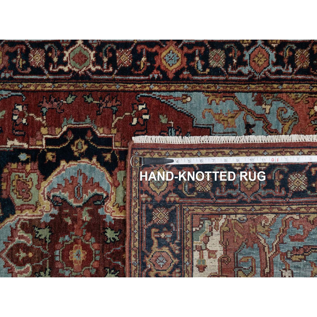 3'1" x 5'2" New Hand Knotted Red Wool Rectangle Oriental Rug - MOA10291500