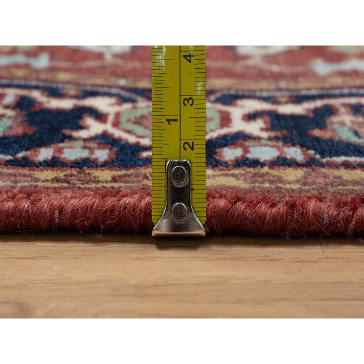 2'6" x 6'2" New Hand Knotted Red Wool Runner Oriental Rug - MOA10291502