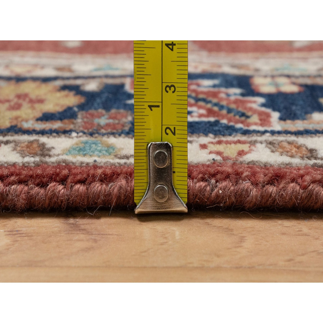 2'8" x 6'5" New Hand Knotted Red Wool Runner Oriental Rug - MOA10291503